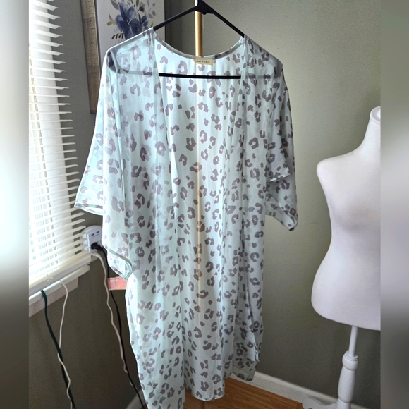 Lime & Chili Animal print  Kimono sz Lg - Picture 1 of 5